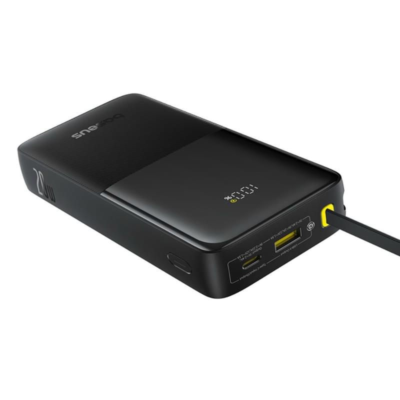 Внешний аккумулятор Baseus, Bipow2 DGT 20000mAh 20W+вст.каб, Black (BAS-P1007710111301) - фото #5, Technodom.kz