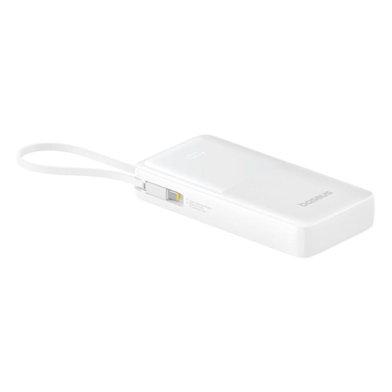 Внешний аккумулятор Baseus, Bipow2 DGT 20000mAh 20W+вст.каб., White (BAS-P1007710121301) - фото #3, Technodom.kz
