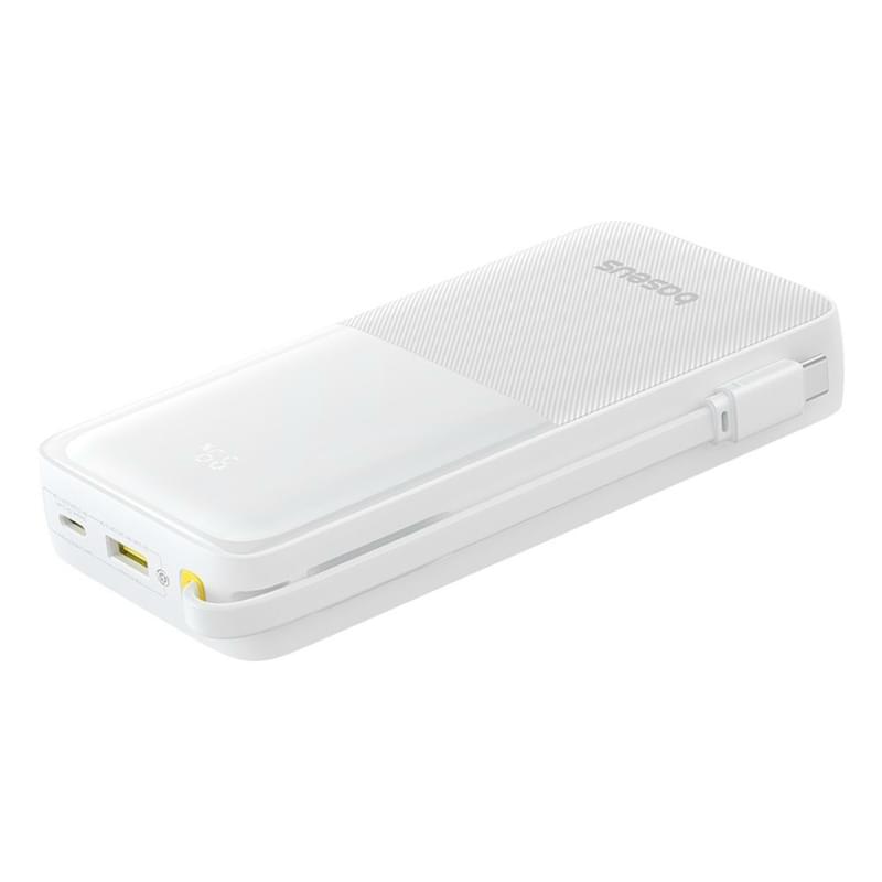 Внешний аккумулятор Baseus, Bipow2 DGT 20000mAh 20W+вст.каб., White (BAS-P1007710121301) - фото #4, Technodom.kz