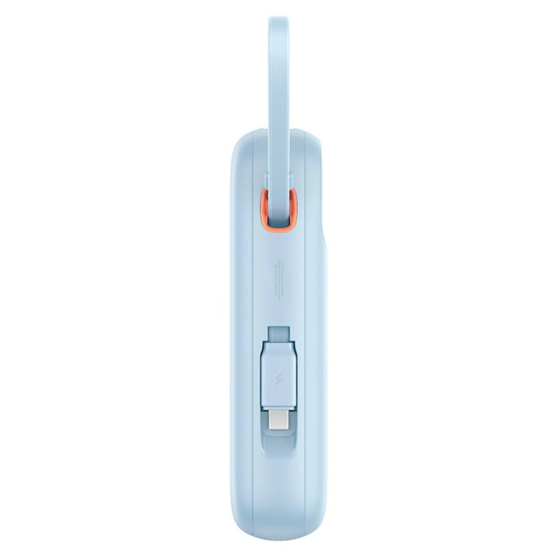 Внешний аккумулятор Baseus, QPow2 DGT 10000mAh+2 вс.каб 30W, Blue (BAS-P1005500831300) - фото #4, Technodom.kz