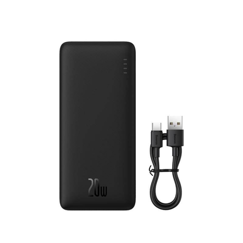 Внешний аккумулятор Baseus, Airpow 20000mAh 20W + каб, Black (BAS-P1002280411300) - фото #0, Technodom.kz