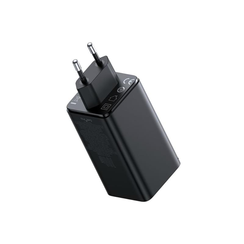 Адаптер питания Baseus, GaN6 USB-C*2+A*2 100W с каб, Black (BAS-P1016270511200) - фото #5, Technodom.kz