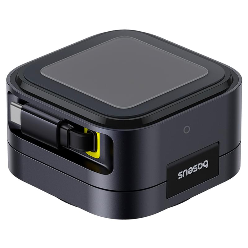 Адаптер питания Baseus, PicoGo 2в1 Qi2 б/п 67W+каб, Black (BAS-P1027680012300) - фото #5, Technodom.kz