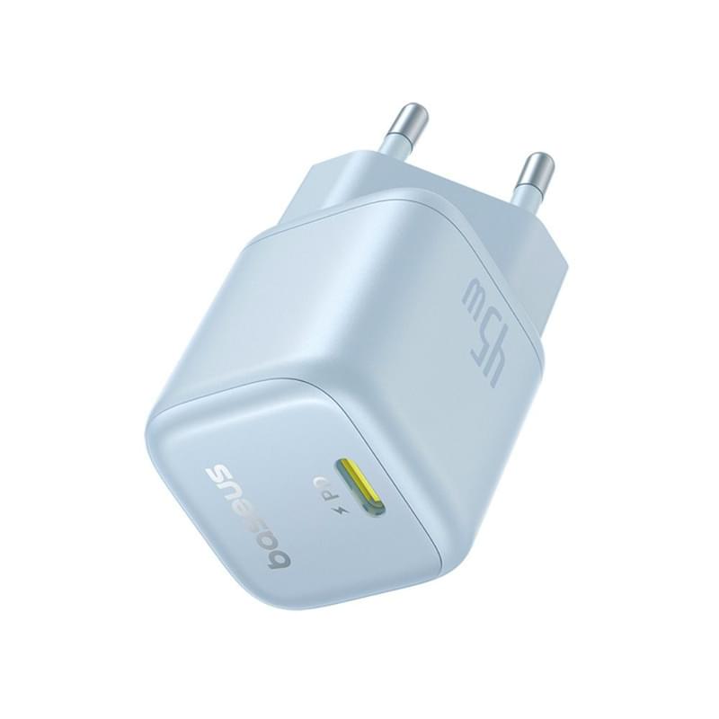 Адаптер питания Baseus, PicoGo GaN USB-C 45W, Blue (BAS-P1017680031300) - фото #3, Technodom.kz