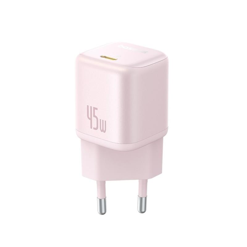 Адаптер питания Baseus, PicoGo GaN USB-C 45W, Pink (BAS-P1017680041300) - фото #4, Technodom.kz