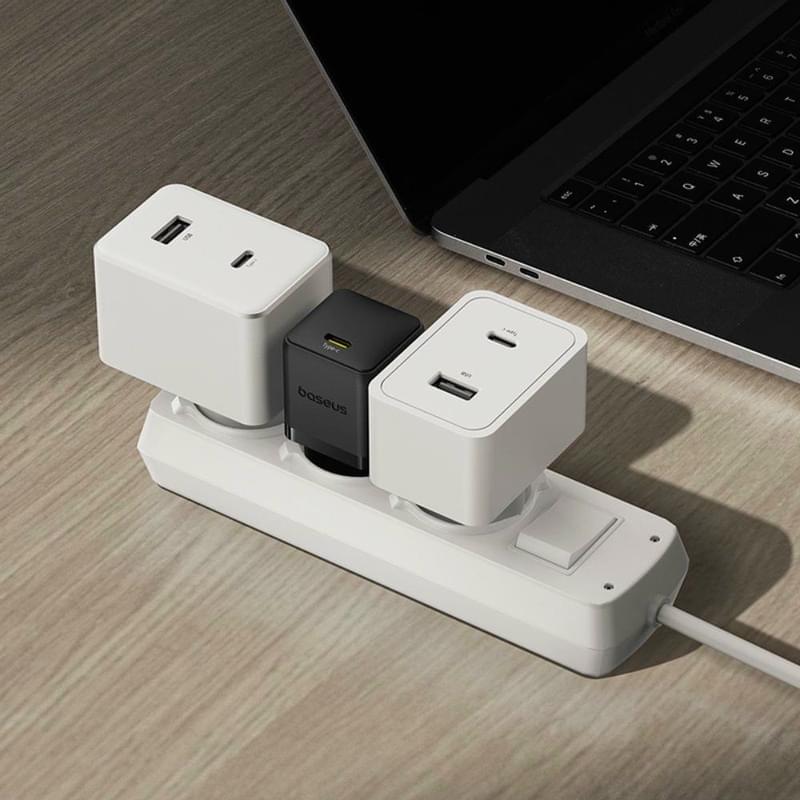 Адаптер питания Baseus, Palm USB-C 30W с каб, Black (BAS-P1011160511301) - фото #14, Technodom.kz