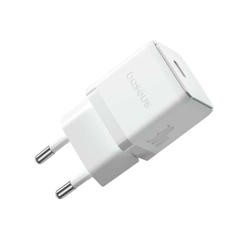 Адаптер питания Baseus, Palm USB-C 30W с каб, White (BAS-P1011160521301) - фото #16, Technodom.kz