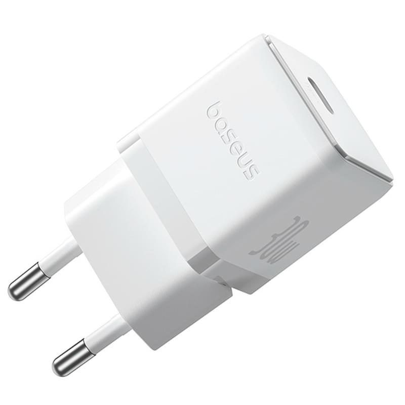 Адаптер питания Baseus, Palm USB-C 30W, White (BAS-P1011160521300) - фото #0, Technodom.kz
