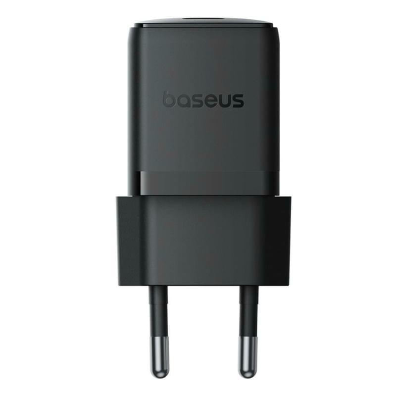 Адаптер питания Baseus, Palm USB-C 20W с каб, Black (BAS-P1011160211301) - фото #0, Technodom.kz