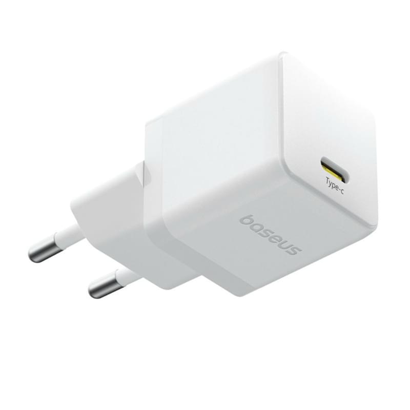 Адаптер питания Baseus, Palm USB-C 20W с каб, White (BAS-P1011160221301) - фото #1, Technodom.kz