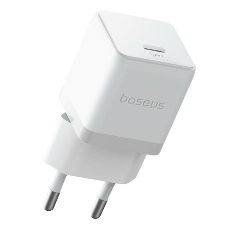 Адаптер питания Baseus, Palm USB-C 20W, White (BAS-P1011160221300) - фото #3, Technodom.kz