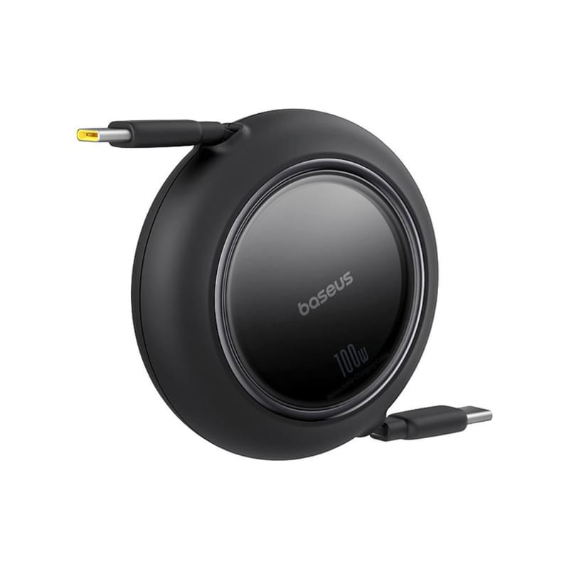 Кабель Baseus, USB-C->C F2P 100W 1.5m, Black (BAS-P1036450011300) - фото #3, Technodom.kz