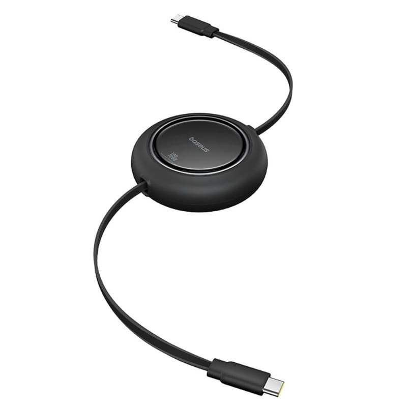 Кабель Baseus, USB-C->C F2P 100W 1.5m, Black (BAS-P1036450011300) - фото #4, Technodom.kz