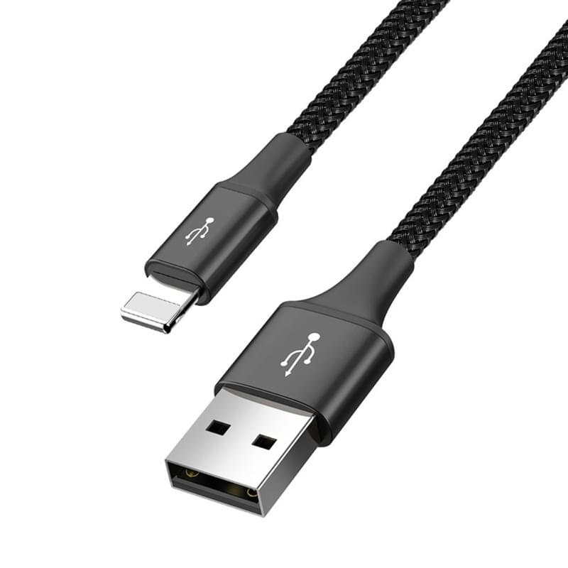 Кабель Baseus, 8pin+C*2+micro FsT 1.2m, Black (BAS-CA1T4-B01) - фото #2, Technodom.kz