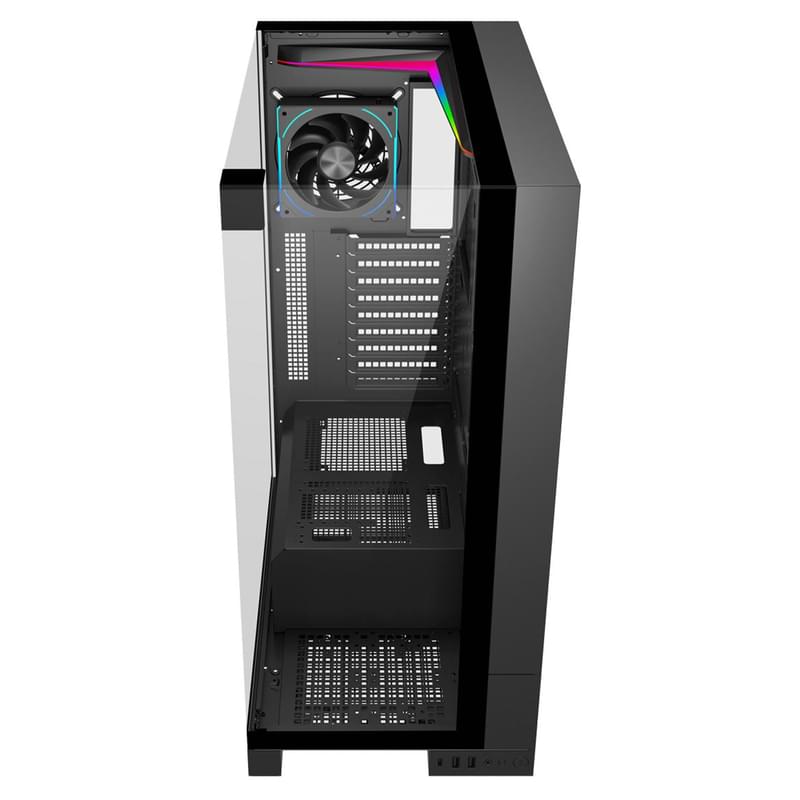 Кейс Panoramic U691-BP Case FSP Full Tower,  window, Black Mini-ITX [U691-BP Case FSP] - фото #1, Technodom.kz