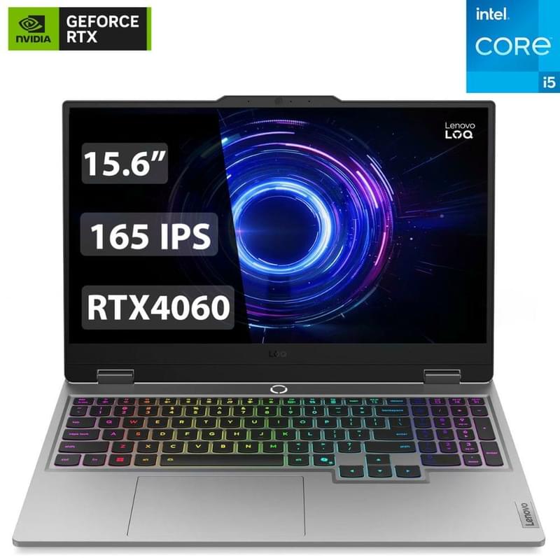 Ойын ноутбугы 15,6'' Lenovo LOQ 15IRX10 (Ci5 13450HX-16-512-RTX5050 8-D) (83JE002BRK) - фото #0, Technodom.kz Ойын ноутбугы 15,6'' Lenovo LOQ 15IRX10 (Ci5 13450HX-16-512-RTX5050 8-D) (83JE002BRK) - фото #0, Technodom.kz