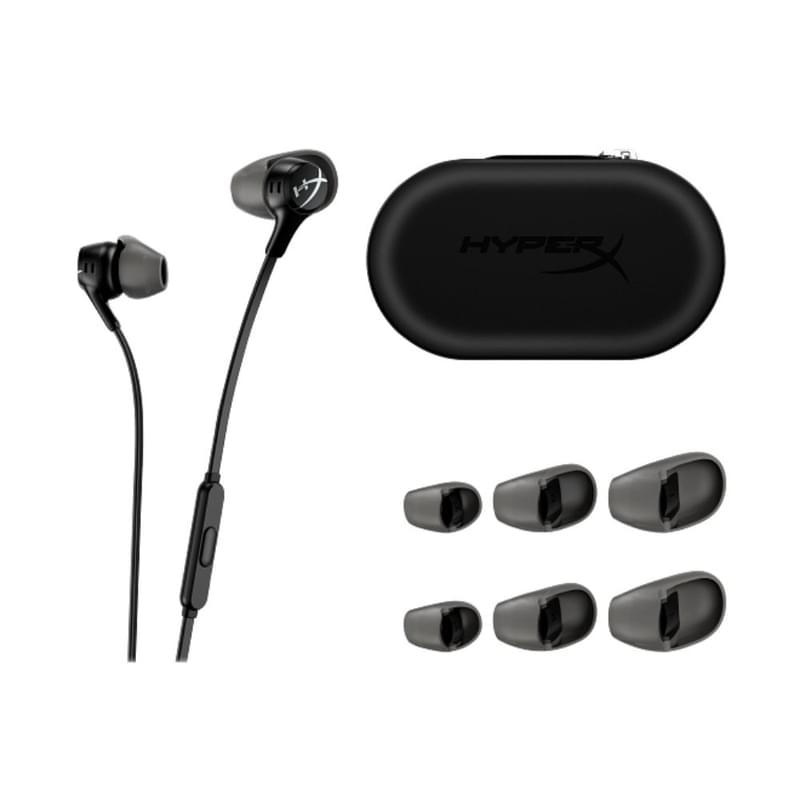Наушники с микрофоном, HyperX, 70N24AA, Cloud Earbuds II Black - фото #2, Technodom.kz