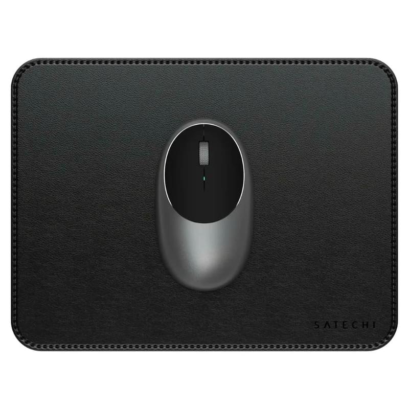 Тінтуір төсемі Satechi Vegan-Leather Premium Mouse Pad, черный - фото #0, Technodom.kz
