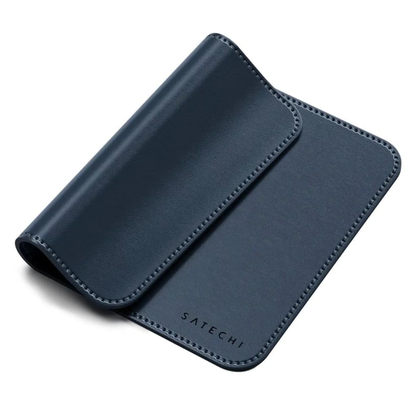 Коврик для мыши Satechi Vegan-Leather Premium Mouse Pad, голубой - фото #3, Technodom.kz