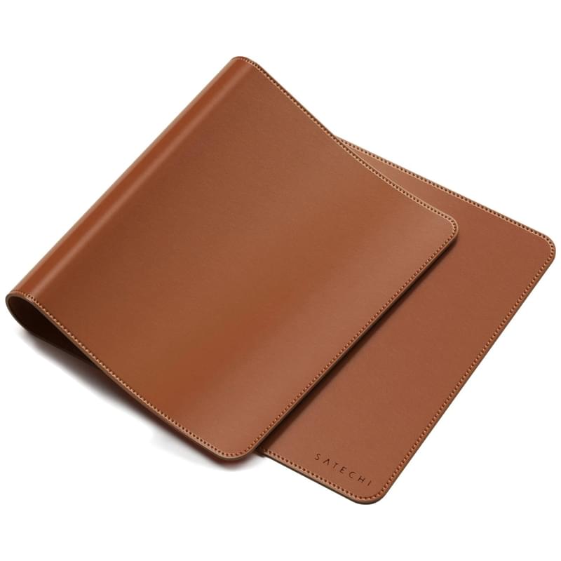 Пернетақта төсемі Satechi Vegan-Leather Premium Desk Mat, коричневый - фото #3, Technodom.kz