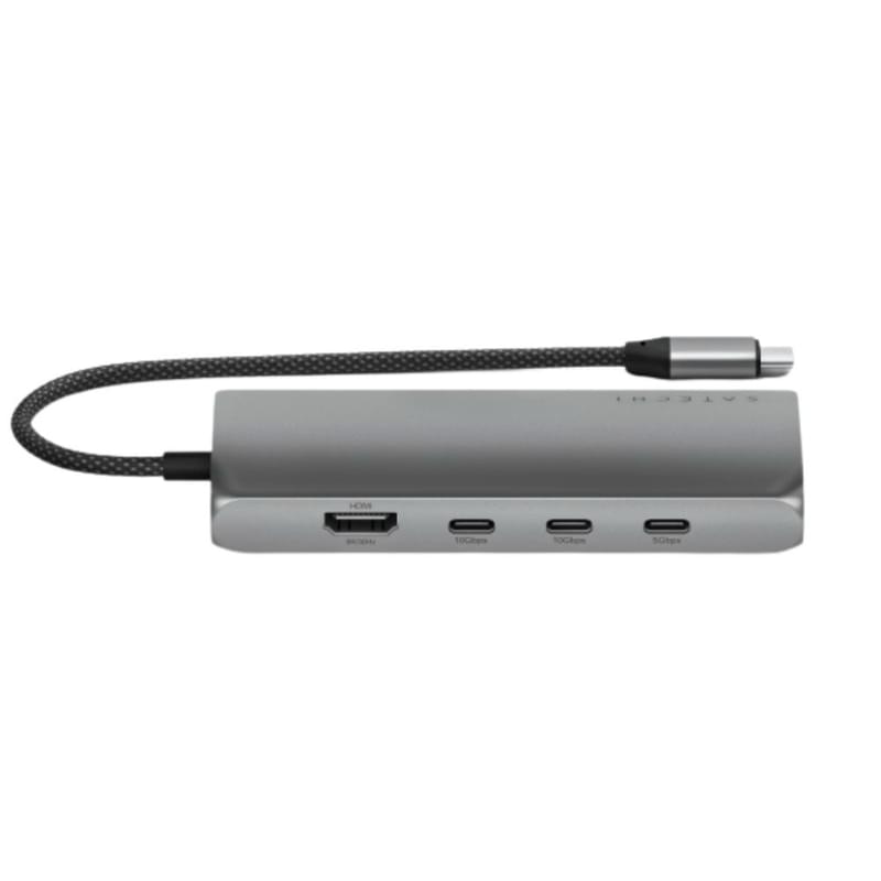 Мультипортовый адаптер Satechi USB-C 8K with Ethernet V3, Space Gray - фото #2, Technodom.kz