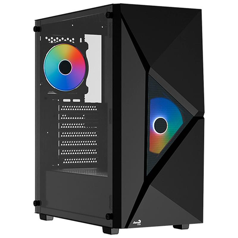 Кейс Aerocool Player-G-BK-v1 Mid Tower,  window, Black ATX [ACCM-ES06023.11] - фото #0, Technodom.kz