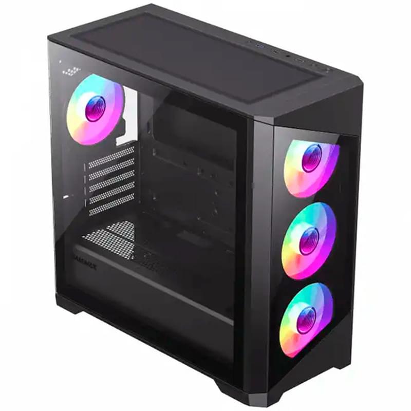 Кейс Gamemax Destroyer TGB 6671BK Mid Tower, window, Black mATX [14100901680] - фото #1, Technodom.kz