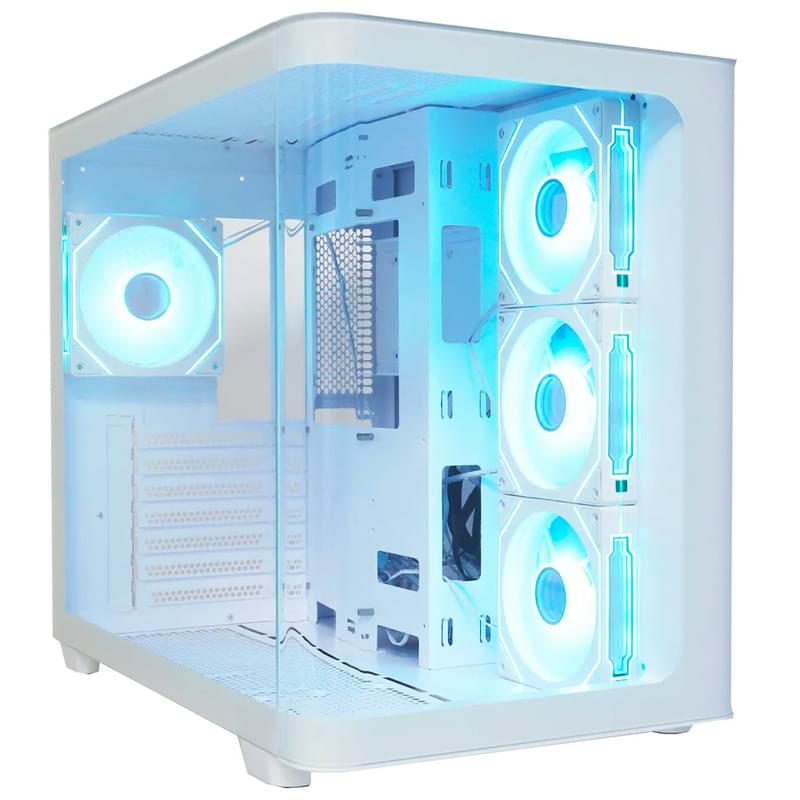 Кейс Aerocool P500C-G-WT-v1 Mid Tower, window, White ATX [ACCM-PN01043.21] - фото #0, Technodom.kz