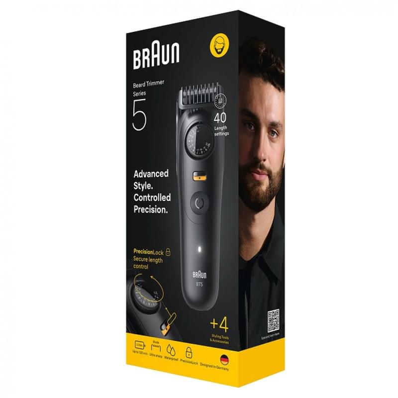 Триммер Braun BT-5520 BLKMAT - фото #3, Technodom.kz