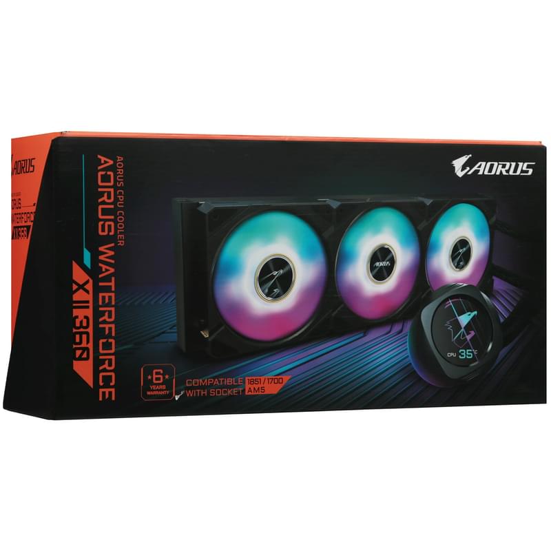 Система жидкостного охлаждения для CPU Gigabyte AORUS WATERFORCE X II 360I ARGB White - фото #9, Technodom.kz Система жидкостного охлаждения для CPU Gigabyte AORUS WATERFORCE X II 360I ARGB White - фото #9, Technodom.kz