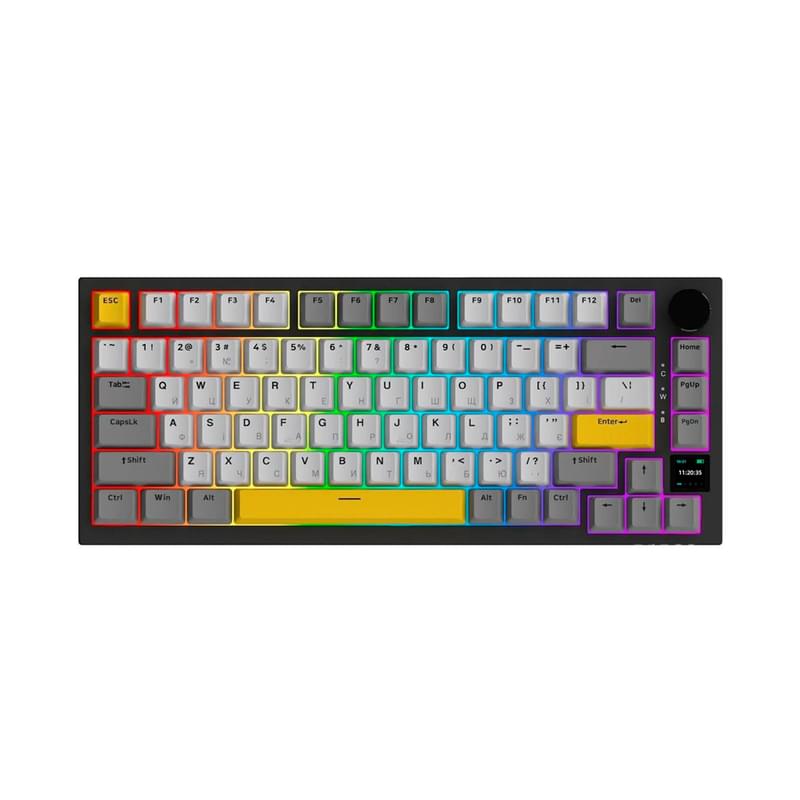 Сымды ойын пернетақтасы Ajazz AK820 PRO, Black (AK820/PRO/Gift/BGY) - фото #0, Technodom.kz