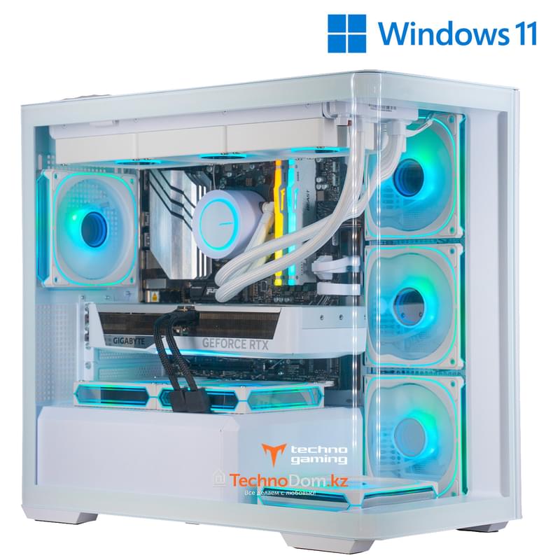 Игровой ПК TechnoGaming 267(AR7-7700/RTX5070 12GB/D5 32GB/SSD 1TB/B650M-A/D300 WH) + Win 11 - фото #0, Technodom.kz