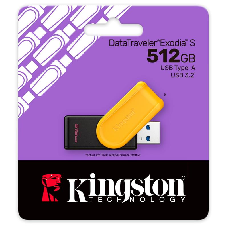 USB Флешка 512Gb Kingston Data Traveler Exodia S USB3.2 Gen1 (DTXS/512GB) - фото #2, Technodom.kz