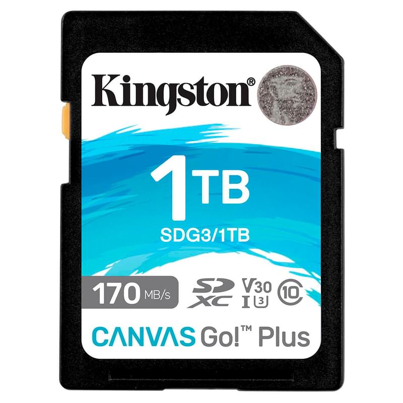 Карта памяти SD Kingston Canvas Go! Plus 1TB Class 10 UHS-I (SDG3/1TB) - фото #0, Technodom.kz