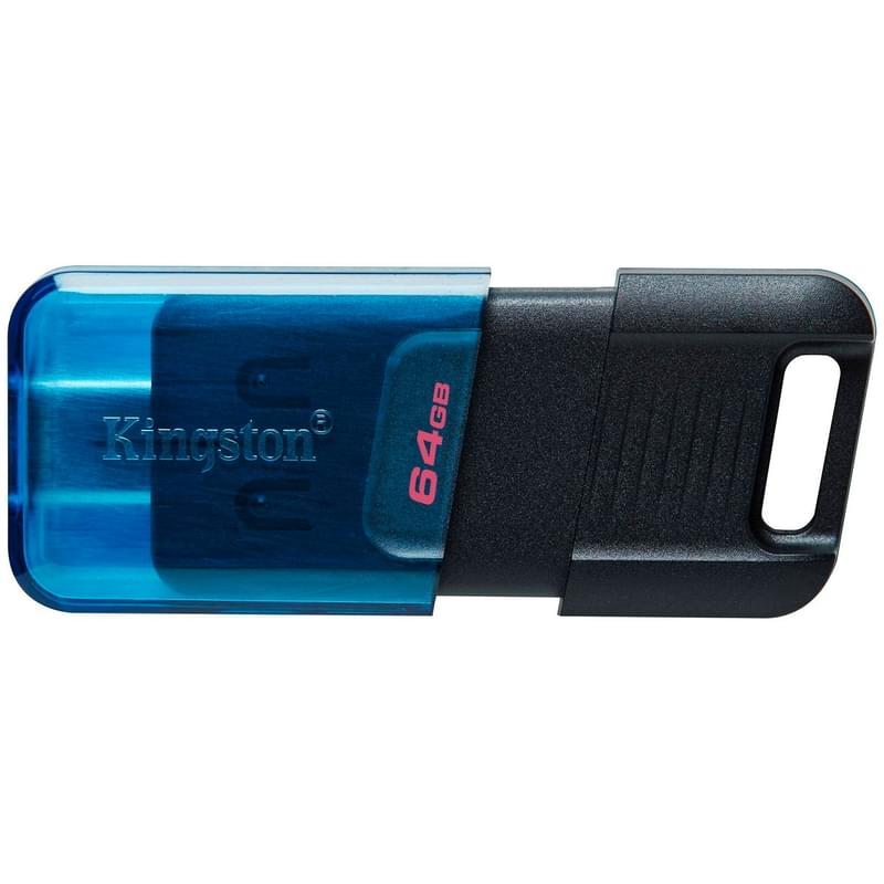 USB Флешка 64GB Kingston DataTraveler USB-C Black (DT80M/64GB) - фото #0, Technodom.kz