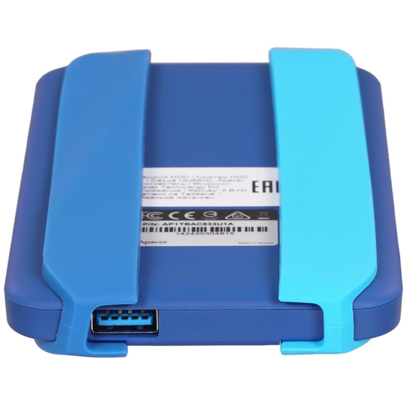 Сыртқы HDD 2.5" 1TB Apacer USB 3.2 Көк түсті (AP1TBAC533U-1) - фото #1, Technodom.kz