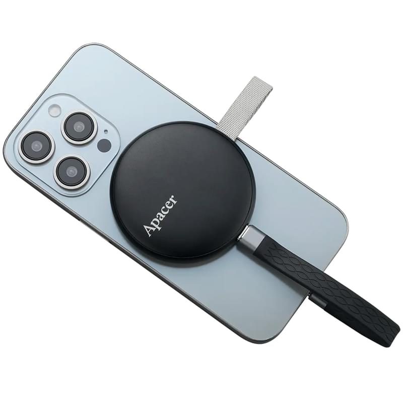 Внешний SSD 1TB USB-C Apacer AS725 Magsafe Черный (AP1TBAS725B-1) - фото #0, Technodom.kz
