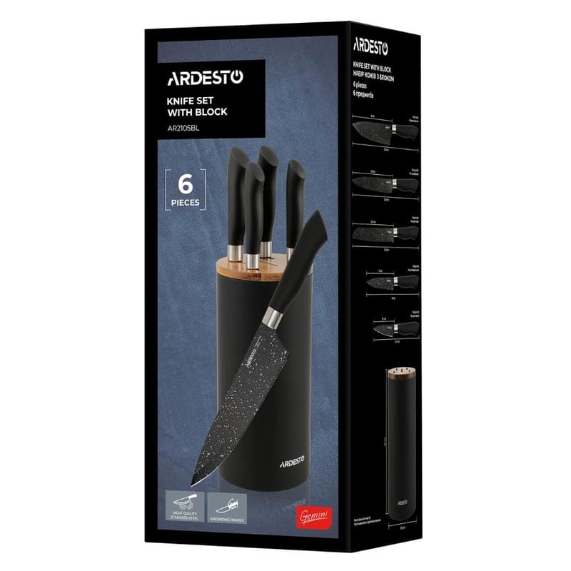 Набор ножей 6пр. Gemini Ardesto AR2105BL - фото #8, Technodom.kz Набор ножей 6пр. Gemini Ardesto AR2105BL - фото #8, Technodom.kz