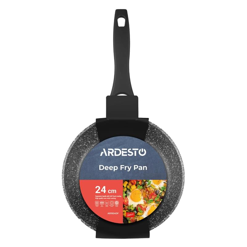 Сковорода глубокая 24см Gemini Anzio Ardesto AR1924DF - фото #3, Technodom.kz