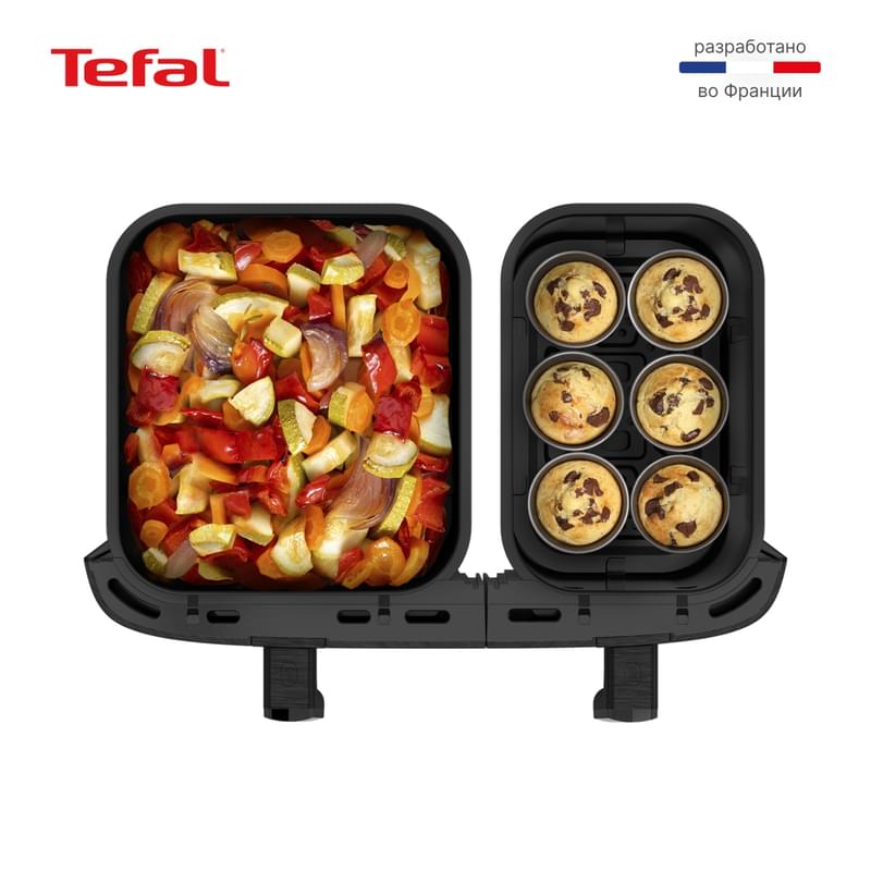 Аэрогриль Tefal Dual Easy Fry XXL EY-9428E0 - фото #15, Technodom.kz