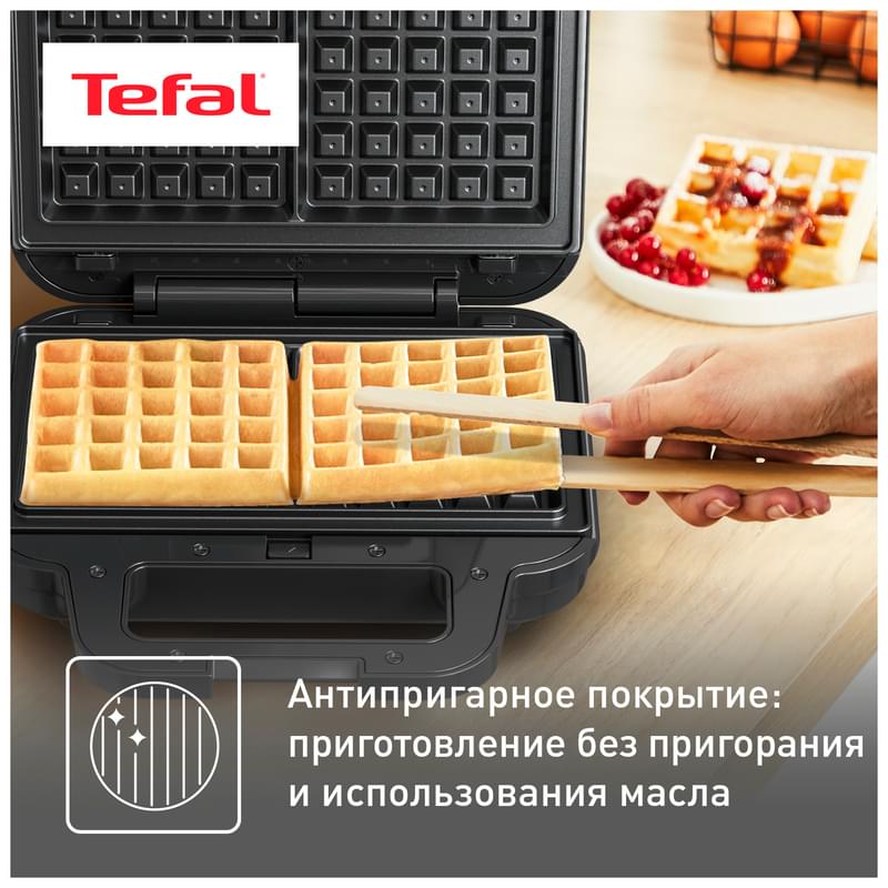 Вафельница Tefal SW-383D10 - фото #3, Technodom.kz