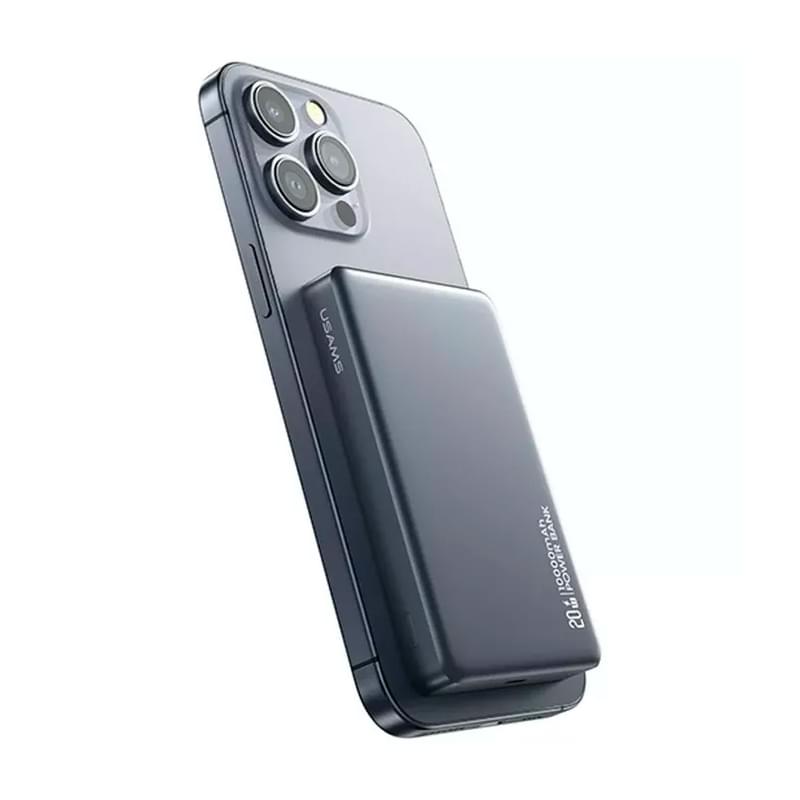 Портативное зарядное устройство USAMS 10000 mAh, Silver (10KCD24203) - фото #4, Technodom.kz