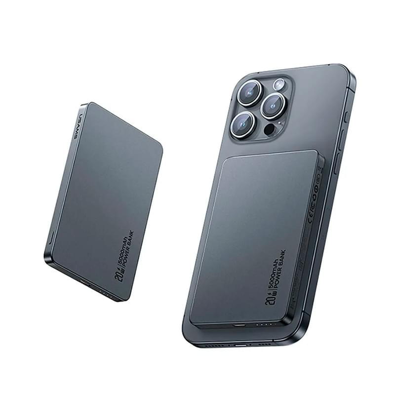 Портативное зарядное устройство USAMS 5000 mAh, White (5KCD23103) - фото #2, Technodom.kz
