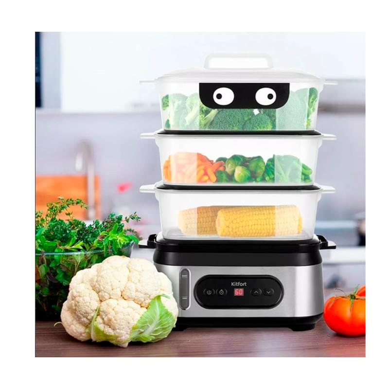 Пароварка Kitfort КТ-4082 - фото #4, Technodom.kz