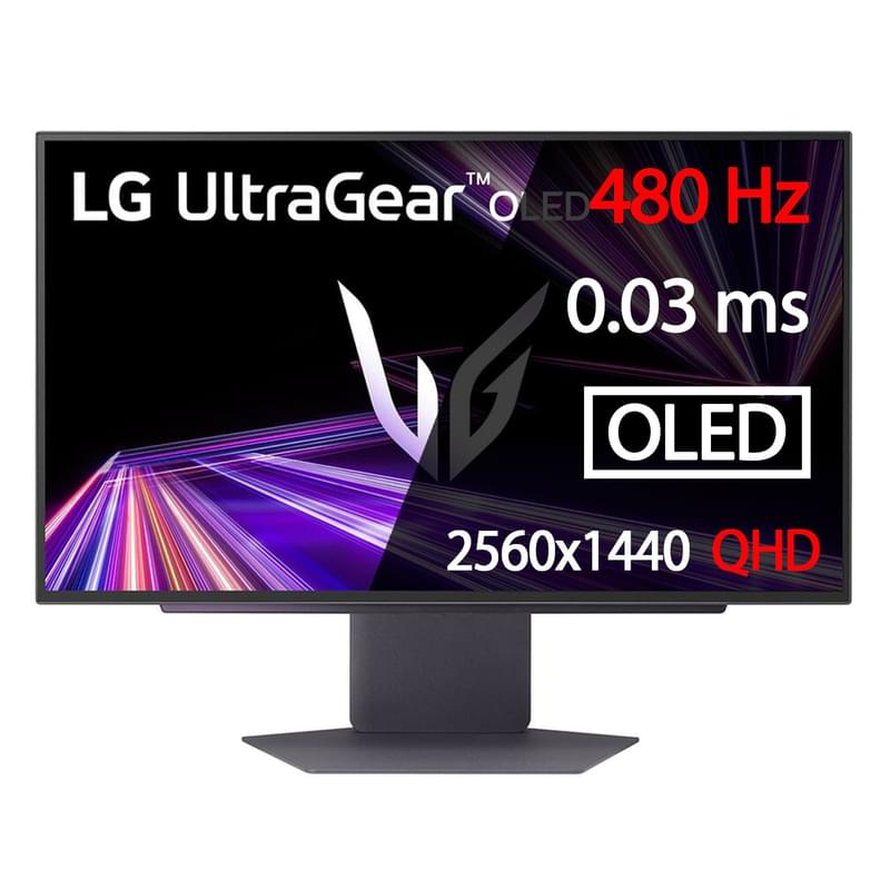 Игровой монитор 27" LG OLED 27GX790A-B 2560x1440 16:9 OLED 480ГЦ (2HDMI+DP) Black - фото #0, Technodom.kz