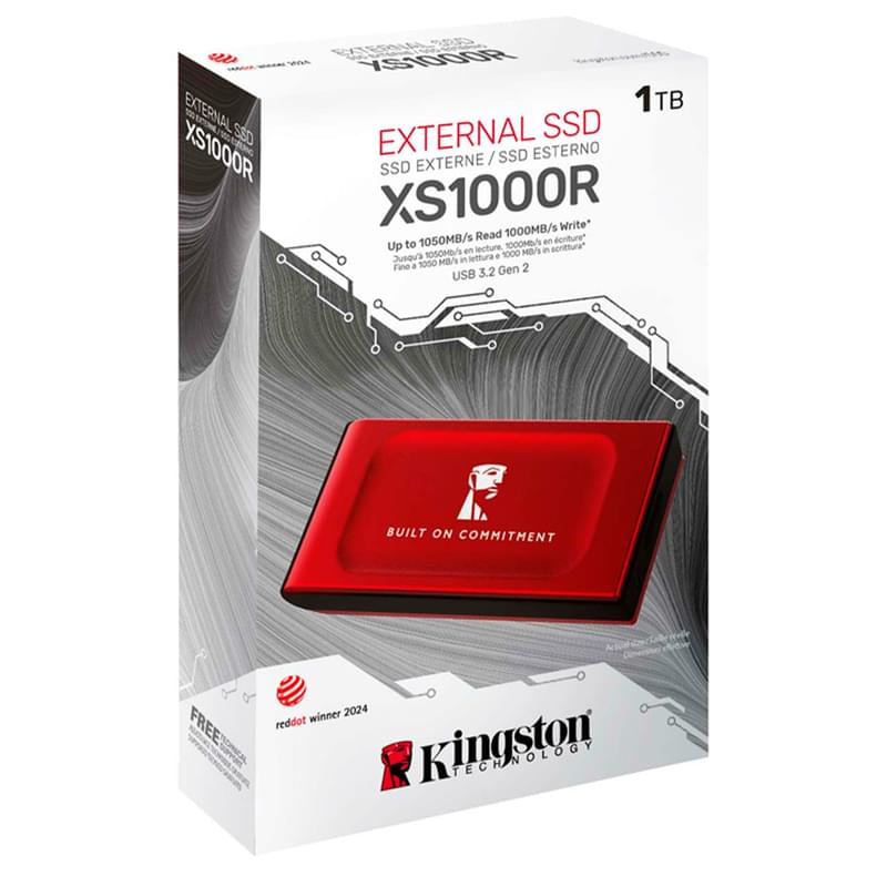 Внешний SSD 1TB USB-A 3.2 Kingston (SXS1000R/1000GA) - фото #2, Technodom.kz
