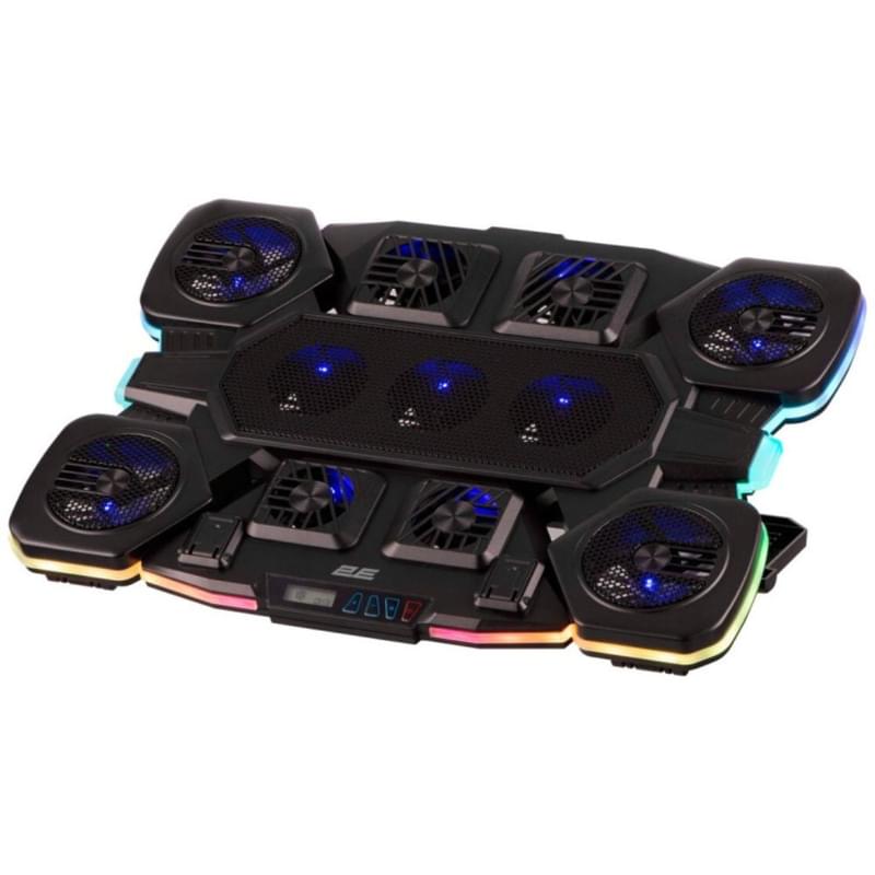 Охлаждающая подставка для ноутбука 2E GAMING CPG-011 до 17,3, черный - фото #2, Technodom.kz Охлаждающая подставка для ноутбука 2E GAMING CPG-011 до 17,3, черный - фото #2, Technodom.kz
