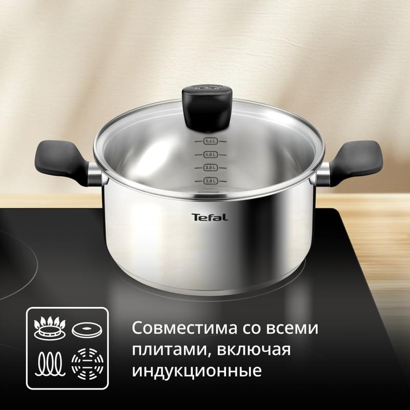 Кәстрөл 24см Confidence Tefal G7644674 - фото #5, Technodom.kz
