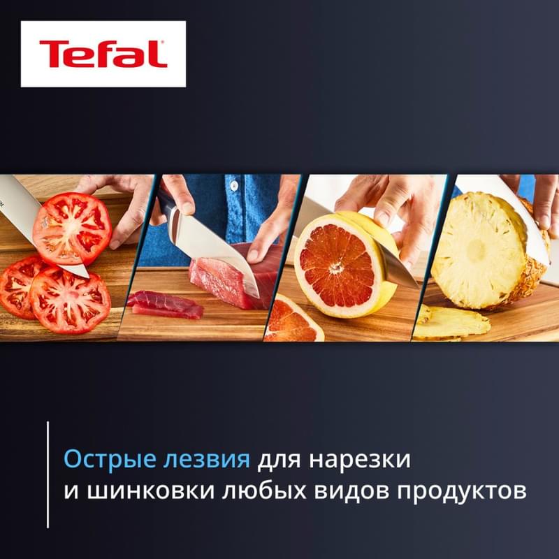 Набор ножей и блок Tefal Ever Sharp PRO K297S644 со встроенной точилкой, 5 ножей + блок - фото #7, Technodom.kz
