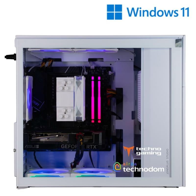 TechnoGaming  ойын ПК 278(AR5-7500F/RTX4060 8GB/D5 16GB/SSD 1TB/B650M-A WIFI/D41 WH) + Win11 - фото #1, Technodom.kz